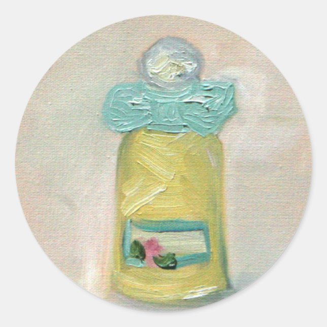 "L'art du Parfum" Classic Round Sticker (Front)