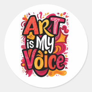 l'art est mon autocollant vocal