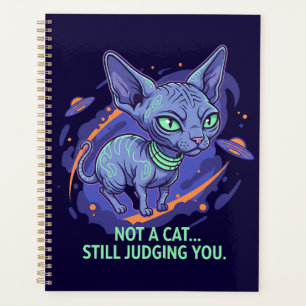 L'art humoristique de chat Sphynx Alien Sci-Fi