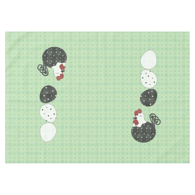 L'art populaire a inspiré la nappe de poulet (Devant (Horizontal))