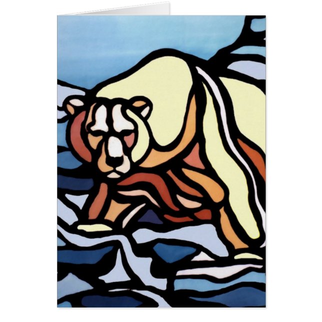 L'art tribal vide d'ours de cartes d'art d'ours (Devant)