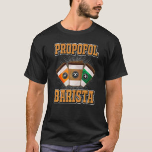 Laryngoscope & Intensive Care Anesthesia Barista T-Shirt