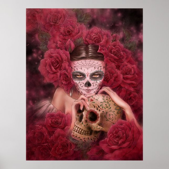 Las Calaveras Art Print (Front)