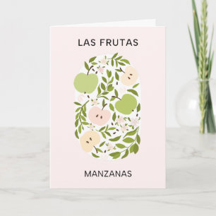 Las Frutas: Manzanas - Apple Market Card
