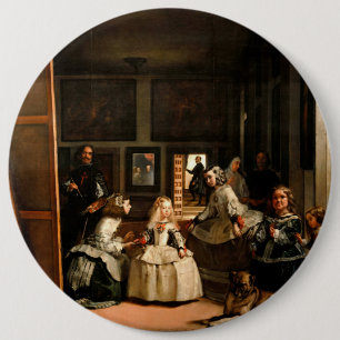 Las Meninas 6 Inch Round Button