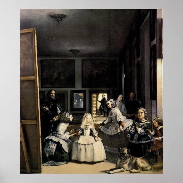 Las Meninas by Velasquez Poster (Front)