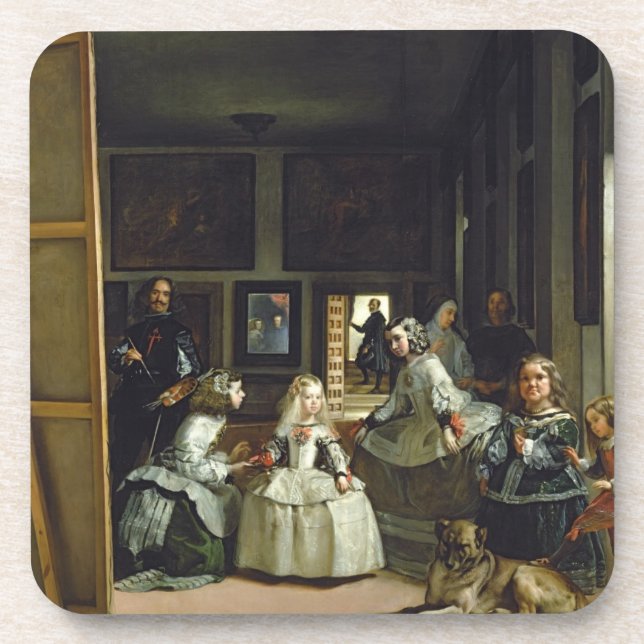 Las Meninas or The Family of Philip IV, c.1656 Coaster (Front)
