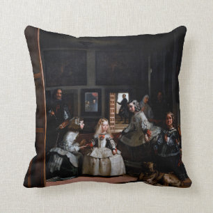 Las Meninas, The Maids of Honour, Diego Velazquez Throw Pillow