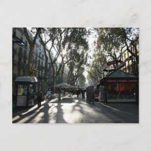 Las Ramblas, Barcelona, postcard
