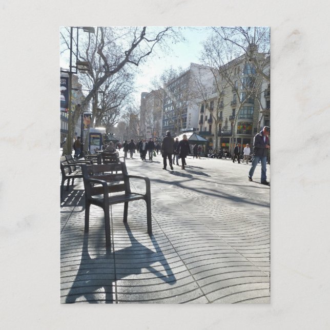 Las Ramblas de Barcelona Postcard (Front)