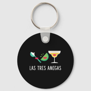 Las Tres Amigas - Cinco De Mayo Outfit Funny Mexic Keychain