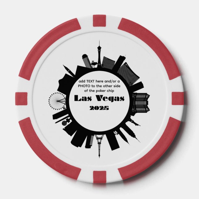 Las Vegas 2025 Customizable Poker Chips (Front)
