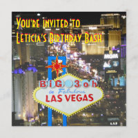 Las Vegas 30th Birthday Party personalized sign