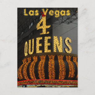 Las Vegas 4 Queens Postcard