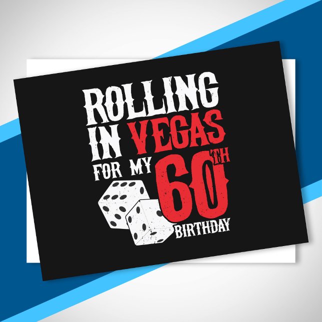 Las Vegas 60th Birthday Party - Rolling in Vegas Postcard (Creator Uploaded)