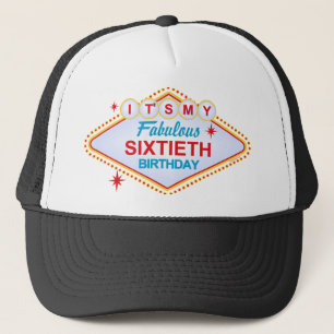 Las Vegas 60th Birthday Trucker Hat