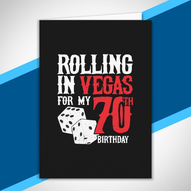 Las Vegas 70th Birthday Party - Rolling in Vegas Card (Creator Uploaded)