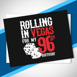 Las Vegas 96th Birthday Party - Rolling in Vegas Postcard