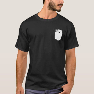 Las Vegas Aces Pocket Aces Poker Spades Clubs Casi T-Shirt