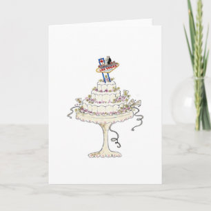 Las Vegas ADD YOUR OWN TEXT Wedding Card
