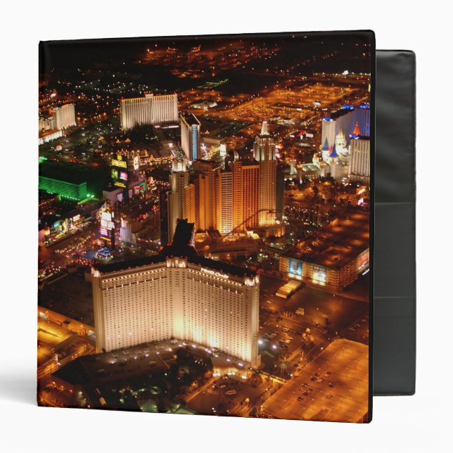 Las Vegas aerial view from a blimp Binder (Front/Inside)