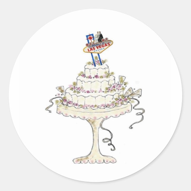 Las Vegas AJOUTEZ VOTRE PROPRE Sticker Mariage TEX (Devant)