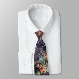 Las Vegas at New Year's in Watercolors Tie