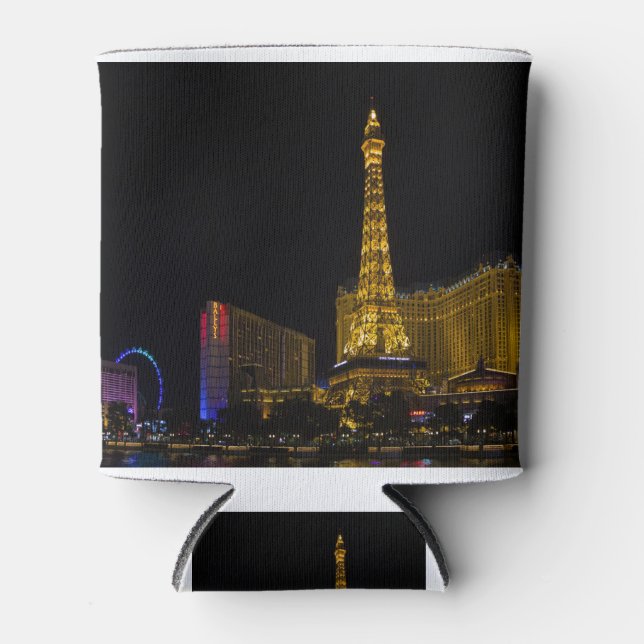 Las Vegas at night Can Cooler (Front)