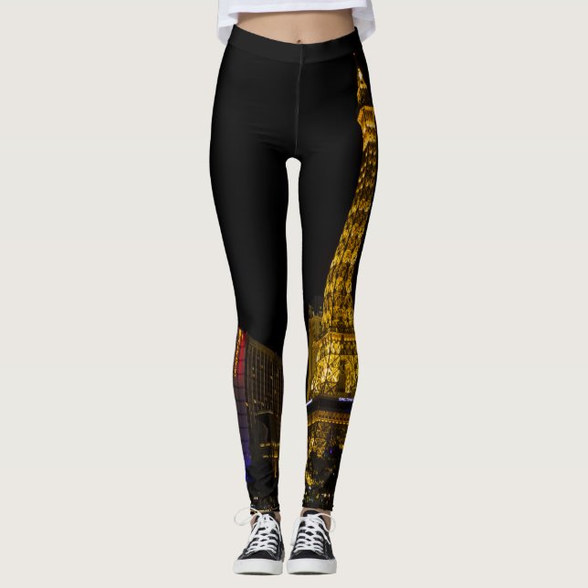 Las Vegas at night Leggings (Front)