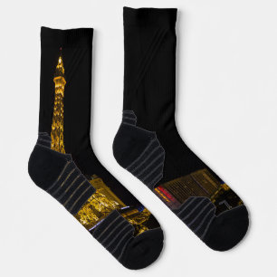 Las Vegas at night Skyline Socks