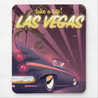 Las Vegas Auto vintage travel poster. Mouse Pad