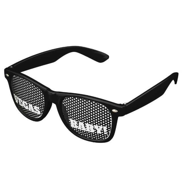 Las Vegas Baby Party Trip Retro Sunglasses (Angled)