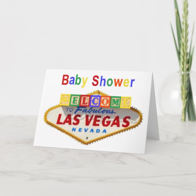 Las Vegas Baby Shower Invitations (Front)