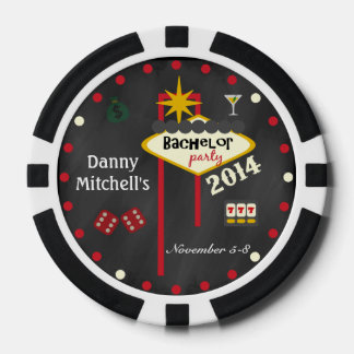 Las Vegas Bachelor Party 2014 Keepsake Poker Chip
