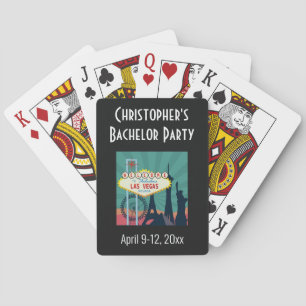 Las Vegas Bachelor Party Trip Favour Playing Cards