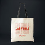 Las Vegas Bachelorette Bridesmaid Tote<br><div class="desc">Get ready for a memorable Las Vegas wedding experience with this customizable welcome tote bag that's colour-customizable! It's the perfect gift tote that guests will actually want to keep. This sleek and practical tote features the words "Las Vegas" along with your names and date. The colour is fully customizable within...</div>