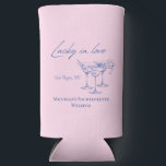 Las Vegas bachelorette can coolers<br><div class="desc">These Vegas themed can coolers feature a modern font and personalized customizable details. This Las Vegas themed can cooler will be a great addition to your bridesmaid gift bags. Change the colours, year and bride's name to make it your own. Shop the matching Vegas accessories in our Las Vegas bachelorette...</div>