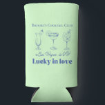 Las Vegas bachelorette can coolers<br><div class="desc">These Vegas themed can coolers feature a modern font and personalized customizable details. This 'Lucky in Love' themed can cooler will be a great addition to your bridesmaid gift bags. Change the colours and bride's name to make it your own. Shop the matching Vegas accessories in our Las Vegas bachelorette...</div>