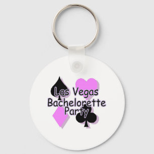 Las Vegas Bachelorette Party Card Suits Keychain