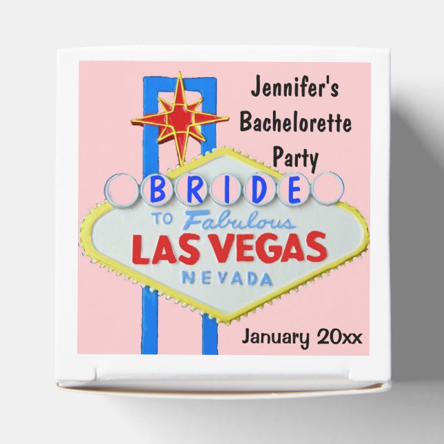 Las Vegas Bachelorette Party Favor Box (Top)