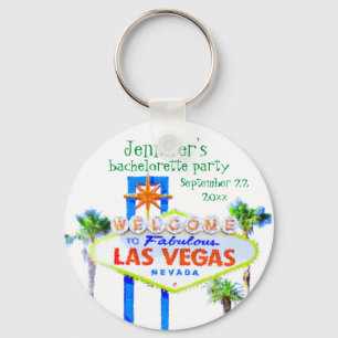 Las Vegas Bachelorette Party Favour Keychain
