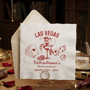 Las Vegas Bachelorette Party Personalized Napkin
