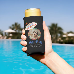 Las Vegas Bachelorette Party Pool Day Favour  Seltzer Can Cooler