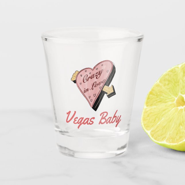 Las Vegas Bachelorette Shot Glass (Front)