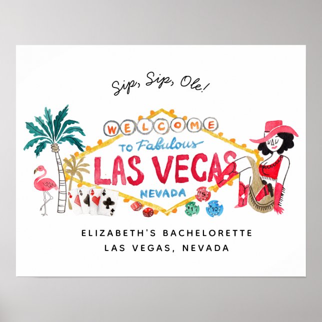 Las Vegas Bachelorette Weekend Affiche de bienvenu (Devant)