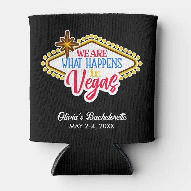 Las Vegas Bachelorette Weekend Favours Custom Can Cooler (Front)