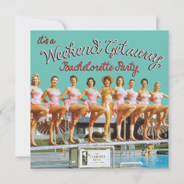 Las Vegas Bachelorette Weekend Invitations Getaway (Devant)