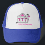 Las Vegas Bachelorette Weekend Party Trucker Hat<br><div class="desc">Vegas Bachelorette themed trucker hat you can easily customize for your bachelorette weekend. Retro themed custom hats are a great gift for your bridesmaid and will make the cutest instagram photo. Change the colours or add your names to make it your own!</div>