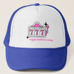 Las Vegas Bachelorette Weekend Party Trucker Hat<br><div class="desc">Vegas Bachelorette themed trucker hat you can easily customize for your bachelorette weekend. Retro themed custom hats are a great gift for your bridesmaid and will make the cutest instagram photo. Change the colours or add your names to make it your own!</div>