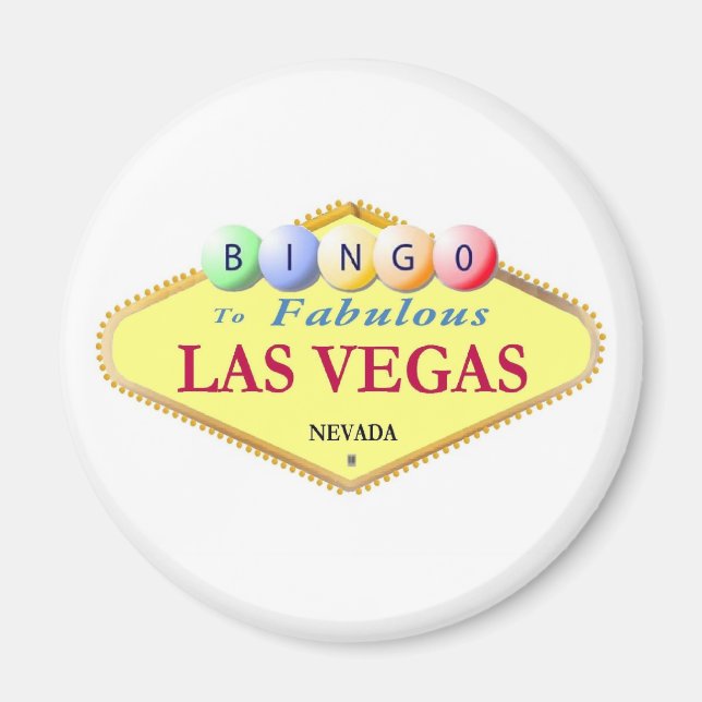 Las Vegas Bingo Magnet (Front)